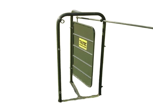 The Tal-Tec TSK5 sheep sorting gate is designed for use with your crush to efficiently sort sheep to the left or right. With its perfectly designed handle, sorting your sheep becomes a simple task. Each gate is equipped with a steel pin for seamless connec