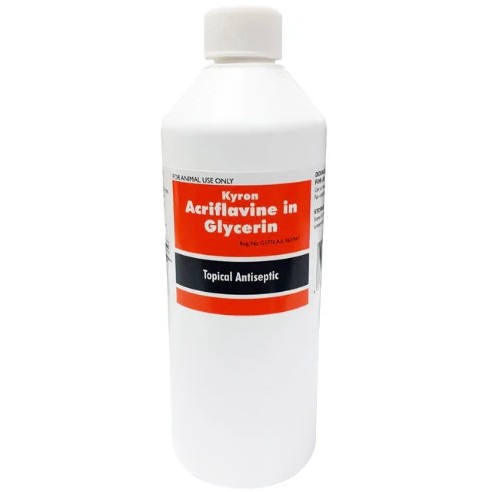 Acridines are all potent antiseptics.Acriflavine, like other acridine derivatives, is effective against both gram positive and gram negative bacteria. It possesses the advantage of retaining its activity in the presence of body fluids and pus and of being comparatively free from toxic or� irritant action.Acriflavine is suitable for the treatment of contaminated or suppurating (weeping) wounds. (The wound having being thoroughly cleansed).