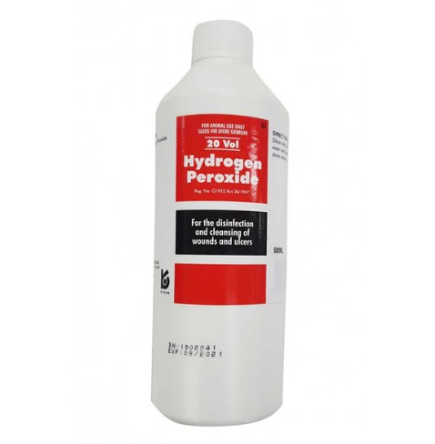 This product is intended for external application to clean wounds by oxidising organic debris. It acts as an antiseptic and disinfectant, helping to reduce contamination and promote hygiene. The release of oxygen gas assists in the mechanical removal of dirt and foreign material from the wound. It contains a stabilised solution of 6% v/v hydrogen peroxide.