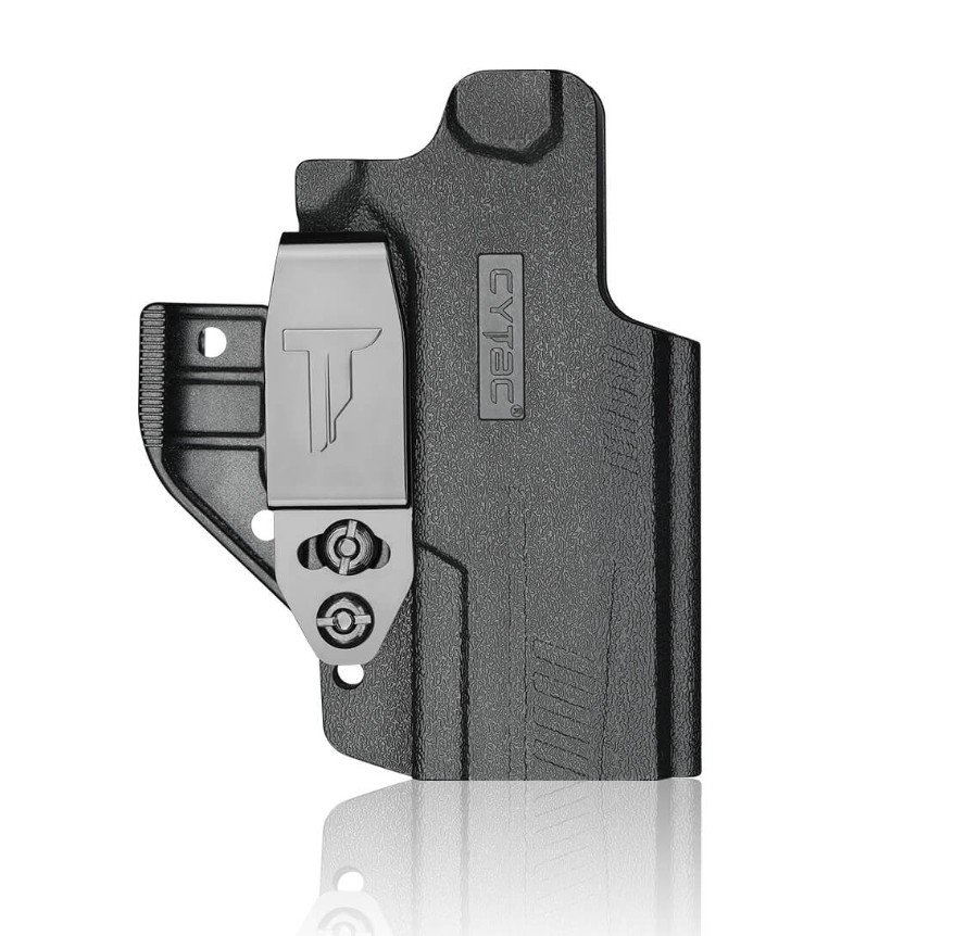 Finding an elite concealed carry holster that not only conceals your weapon, rests comfortably along your side, and offers unbeatable quality and adjustability shouldn�t be difficult. Every kydex holster we create is handcrafted here in Tampa, FL and designed to fit your exact firearm model. We believe in providing the highest quality products while allowing our customers to truly make each holster �theirs�, by�offering a wide variety of colors and patterns, multiple clip styles, and mod wing options.