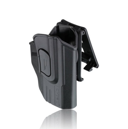 The Cytac D Series Holster for Taurus Millennium Gen 2 is designed to provide a secure and reliable fit for a range of Taurus pistols, including the G2, G2c, PT-111, PT-132, PT-138, PT-140, PT-145, and PT-745 models. This inside-the-waistband (IWB) holster offers a dependable concealed carry solution that keeps the firearm safely retained while still allowing quick and easy access when needed. It features adjustable retention via tension screws, enabling users to fine-tune the balance between security and draw speed for everyday carry, training, or tactical use. Constructed from high-strength, military-grade polymer with a soft inner lining, it protects the firearm from wear while ensuring smooth, snag-free draws. Its slim, ergonomic design enhances comfort during extended wear, reducing pressure on the waist and hip for all-day concealed carry convenience.