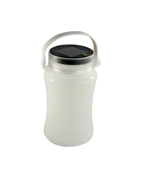 The UltraTec Solar LED Rechargeable Lantern is the ideal camping, emergency, and storage lantern. The silicone bottle features a break-resistant ABS rechargeable light, a built-in battery, a micro-USB charging port and a carrier handle for convenience. It has a waterproof rating of IP66 and can be fully recharged with solar power or USB charging in about 5 hours. Lighting modes include High, Turbo, Flashing and Off. Use for mountaineering, camping, hiking, and travelling, or as a storage container for goods including survival gear, first-aid medicine, lighters and more.