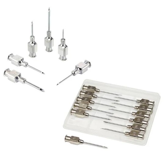 These highest-quality stainless steel Luer Lock needles are designed for durability and reliable performance, with a pin cleaner included to clear any blocked needles. For improved traceability and organisation, every packet and size is individually barcoded.