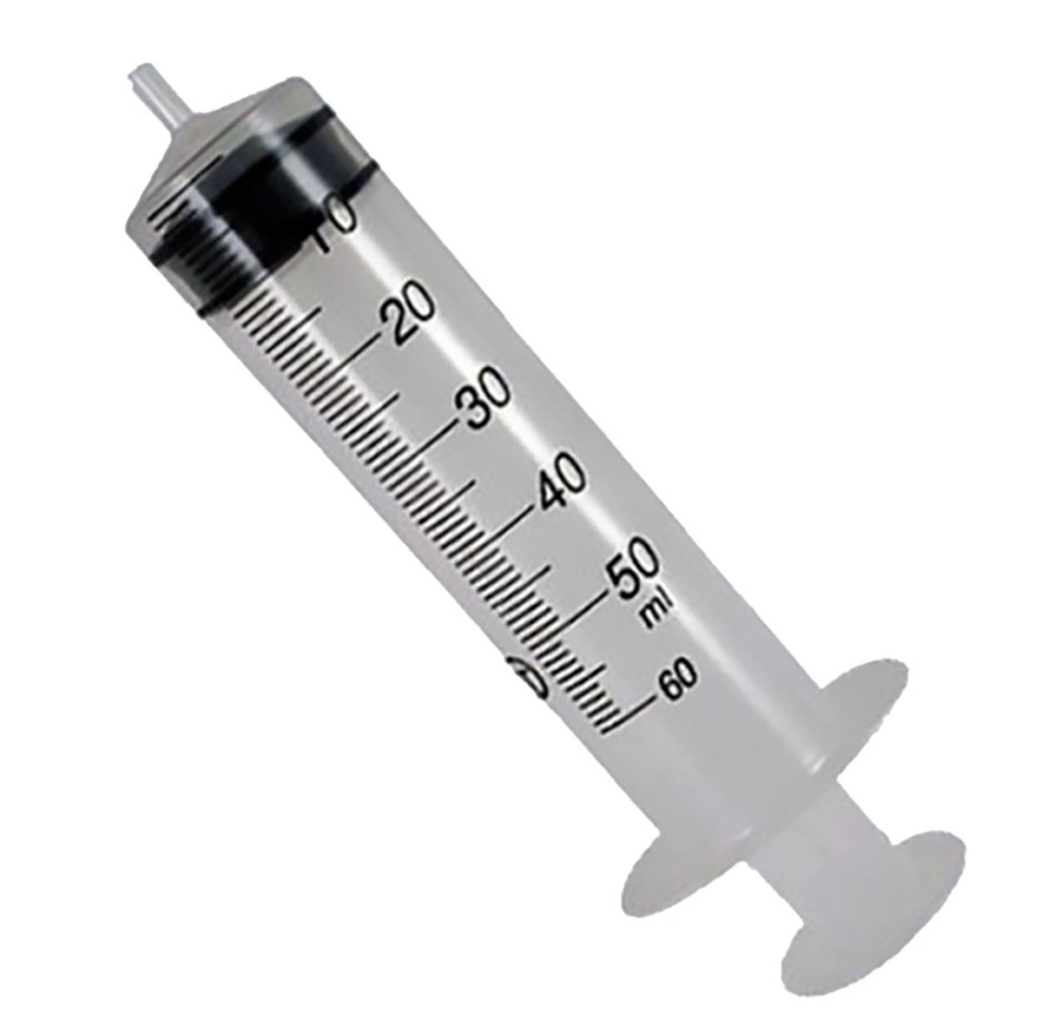 This syringe has a 50 ml capacity and is made from durable, reliable material designed for single use. It is ideal for accurate measurement and administration of liquids, while its ergonomic design ensures easy handling and improved control during use.