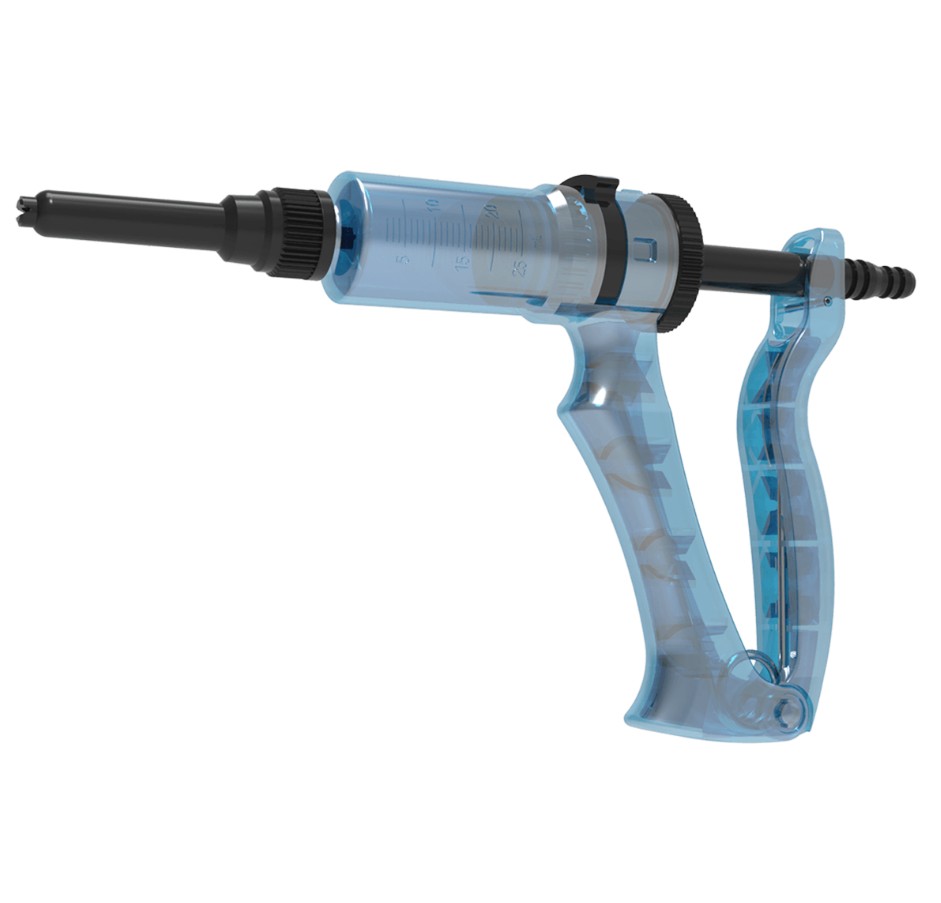 The NJ Phillips Pour-on Applicator is a dependable and efficient tool designed for accurate livestock treatment, particularly suited for Cypermethrin, IGR, and other pour-on solutions. Its lightweight construction and easily accessible, cleanable valves provide convenience and reliable performance during use. Engineered for precise dosing of pharmaceuticals, drenches, and IGR pour-ons, it simplifies mass treatment processes while ensuring smooth and stress-free application for both the operator and the animals. Manufactured from high-quality, cost-effective plastic, it offers long-lasting durability without compromising accuracy, making it a valuable investment for any farm. Versatile in design, it is especially well-suited for goats and sheep, delivering effective results with minimal effort whether used for medication or routine treatments.