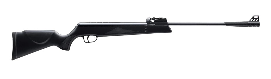 The air rifle features a 12� auto-indexing rapid magazine system that allows for quick follow-up shots and is compatible with both standard spring and gas-piston configurations. It is designed with reduced cocking force for easier operation and includes a manual safety system with an adjustable trigger pull ranging from 1�5 lbf for improved control. The rifle is also fitted with an integrated suppressor to reduce noise during use and is available in both gas piston and standard piston variants.
