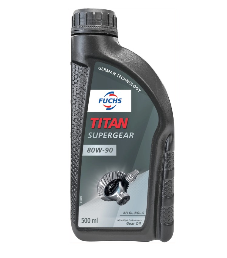 FUCHS S/G Gear Oil 80W-90 is a multigrade gear lubricant specifically formulated for use in transmissions and differentials. Its 80W-90 viscosity grade provides effective lubrication and protection across a wide range of operating temperatures, ensuring reliable performance during both cold starts and high-temperature conditions. The oil contains extreme-pressure additives that help protect gears against wear and damage under heavy loads and demanding operating environments. Manufactured by FUCHS, a trusted lubricant producer, this gear oil is designed to meet the requirements of various automotive and industrial applications, promoting dependable operation and extended component life. The �S/G� designation refers to its API GL performance classification.