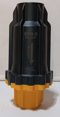 The KPR-X Komet Precision Regulator is an all-flow pivot regulator designed to provide consistent and accurate water pressure across irrigation systems. It is suitable for nozzle sizes ranging from 8/128? to 52/128? and maintains a regulated outlet pressure of 6 PSI, ensuring uniform water distribution and improved irrigation efficiency. The regulator features 3/4? � 3/4? female NPT (FNPT) connections, allowing for easy installation and compatibility with a wide range of pivot irrigation applications.