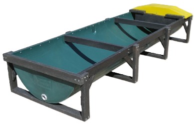 The Sheep Water Trough 1 m is a compact livestock drinking trough designed for sheep, measuring approximately 1000 mm in length. It is fitted with a 20 mm inlet connection and includes a 15 mm float valve to automatically regulate and maintain a consistent.