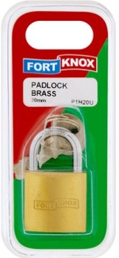 Brass padlocks can be used outdoors.
