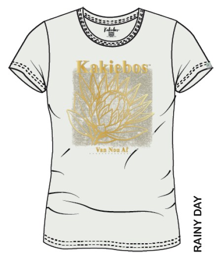 Tee Ladies Classic Fit S/S Rainy Day Kakiebos