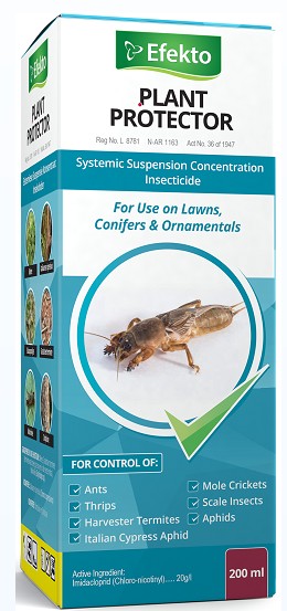 A systemic suspension concentrate insecticide for use in The home Garden to control- Ants, harvester termites and mole crickets in Lawns, thrips and other sucking insects, on conifers, Roses and other ornamentals.