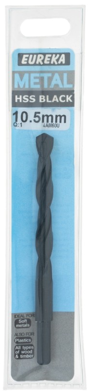 Wood, plastic & milder steel. Black Oxide coating. General-purpose.