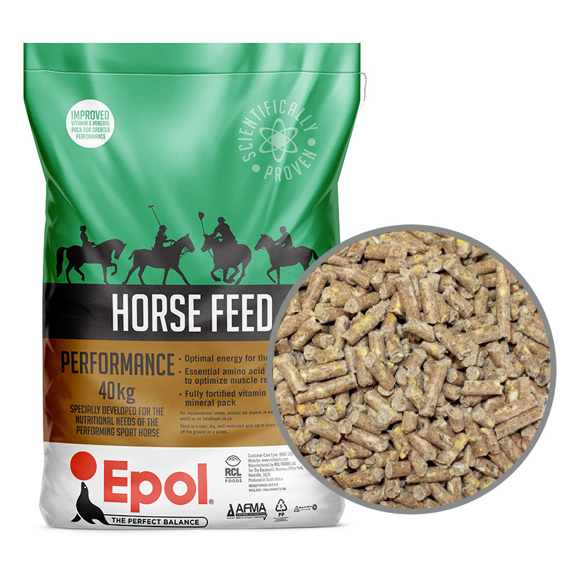 Epol Competition Horse Cubes are uniquely formulated to meet the nutritional demands of the performance horse. High-quality protein sources support optimal health, vitality, muscle tone, and topline, while full fortification provides all essential daily nuEpol Competition Horse Cubes are uniquely formulated to meet the nutritional demands of the performance horse. High-quality protein sources support optimal health, vitality, muscle tone, and topline, while full fortification provides all essential daily nutrients to aid recovery and sustain performance. The higher energy content, derived from starch sources, ensures that the demands of competitive horses are met, promoting ultimate performance and condition. In addition, a highly researched yeast culture (Saccharomyces cerevisiae) is included to support digestive health and further enhance overall performance.