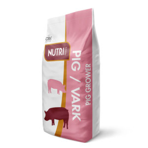 A complete grower feed for pigs from approximately 80 to 130 days of age. Its balanced protein and nutrient profile supports steady muscle development, weight gain and healthy growth when offered according to the feeding programme.