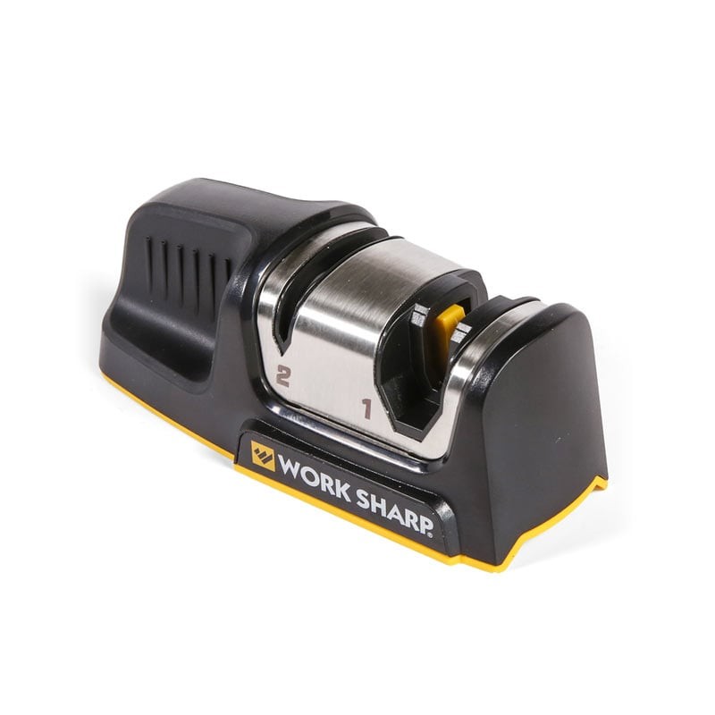 Fix dull kitchen knives fast with the Work Sharp� Kitchen Edge�, the simple, compact sharpener perfect for home or camp kitchens.