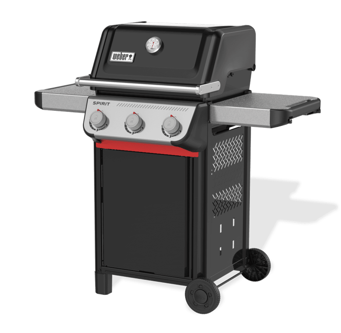 Barbecue food that tastes better than ever on the reinvented 3-burner Spirit� E-310 Gas Barbecue, designed for powerful performance and everyday convenience. Each burner ignites easily with one hand using Snap-Jet ignition, while precise heat control allows you to cook across a full range of temperatures, from high heat searing to low and slow cooking. Customise your setup by adding a variety of Weber Works snap-on accessories (sold separately) to the side rails, and keep platters, seasonings, and tools within easy reach on the hammertone metal side tables, which are scratch-resistant, durable, and easy to clean.