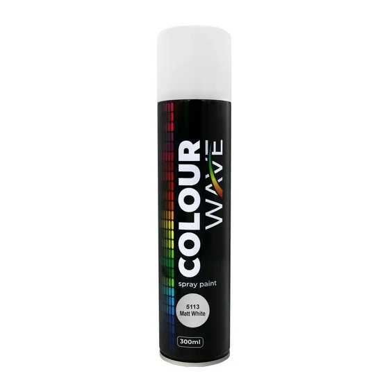 Revamp your living space with colorwaveMatt White Spray Paint (300ml). This fast-drying aerosol paint is ideal for a wide range of indoor and outdoor projects, offering a trendy matte white finish. Its convenient 300ml size and quick-drying formula make it perfect for refreshing surfaces and adding a clean, modern look to any space.