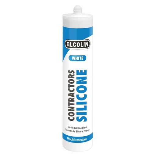 Alcolin Contractors Silicone is a contractors-grade silicone sealant with fungicide for use on non-porous surfaces.