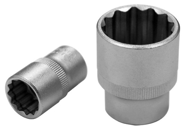 The Kendo Socket Bi-Hex is a 1/2? drive, 12-point regular socket designed for reliable durability and performance. Its bi-hexagonal 12-point configuration ensures a secure grip on fasteners, reducing the risk of rounding and enhancing torque transfer. This socket is ideal for both professional mechanics and DIY enthusiasts, providing efficient handling for a wide range of fastening tasks.