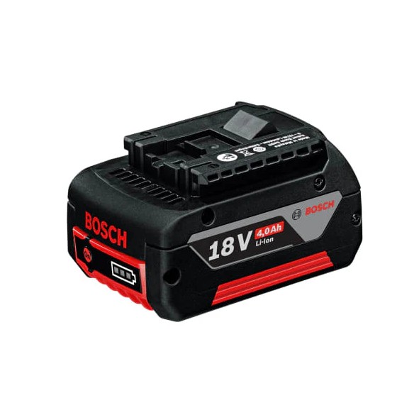 The Bosch Professional Battery Pack GBA 18V 4.0 Ah (1600A01922) is a lightweight and compact 18-volt battery designed to deliver reliable power and enhanced performance. Featuring advanced COOLPACK technology, it offers up to 100% longer lifetime compared to batteries without COOLPACK by effectively dissipating heat. Its lightweight design ensures greater comfort during use, particularly for overhead applications. As part of the Professional 18V System, this battery and its compatible charger can be used across all Bosch 18V tools, providing maximum flexibility and convenience on the job.