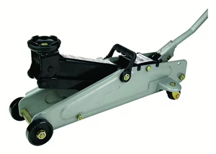 This 1700kg trolley jack is SANS-approved and manufactured by Moto Quip, offering reliable garage lifting.