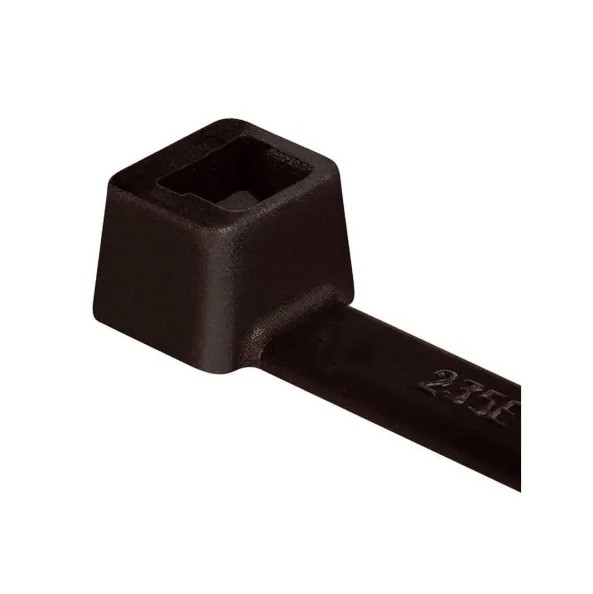 Black cable ties is designed for durability and reliability, featuring an operating temperature range of -40�C to +85�C and a UL94 V2 flammability rating. The inside serration ensures a strong grip on cable bundles, making them ideal for both indoor and outdoor applications. These cable ties are easy to install by hand or with a tensioning tool and are made from 100% high-quality plastic, promoting effective recycling.