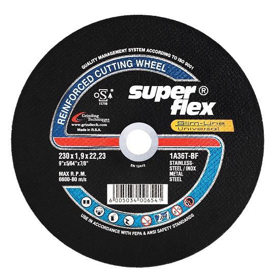 Cutting Disc T41 Flat 230x1.9x 22.2 1A36T BF (2In1) Superflex