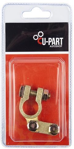 Bosch type negative terminal used to attach the wire to the terminal of the battery. Also available unpacked.