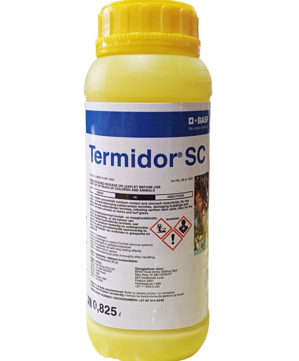 This suspension concentrate insecticide provides residual contact and stomach action for effective control of wood-destroying subterranean termites that damage buildings and structures, as well as termites infesting earthen dam walls. It is also suitable for controlling mole crickets on lawns and turf grass.