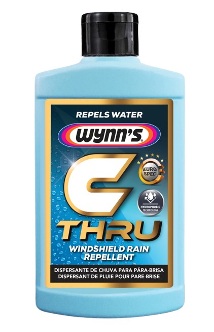 Wynn's C Thru is a truly remarkable innovative rain dispersant product for windscreens and windows. Rain is dispersed so effectively, wipers are not needed even in heavy downpours. Applies easily with a clean cloth and lasts an entire rainy season.