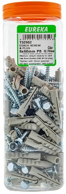 Coach Screw & Plug 6X60mm P8 Q:70Ea