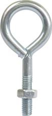 Eyebolts are bolts with a loop at one end that are used�to attach a securing eye to a structure.