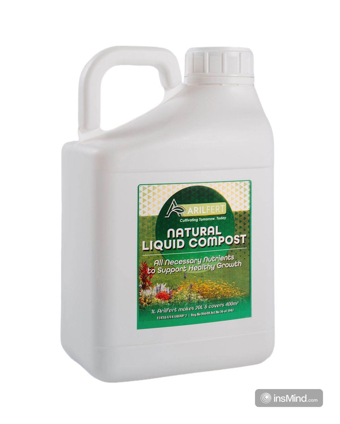 ArilFert Natural Liquid Compost is a Group B, fermentation-derived soil amendment formulated from high-quality organic materials. By embracing naturally occurring nutrients, humic and fulvic substances, ArilFert nurtures soil quality and offers a convenient solution for everyone. From small-scale home gardeners looking to enhance houseplants and flowerbeds, to commercial growers seeking an organic-based nutrient program for larger agricultural operations. ArilFert is safe and non-toxic for pets, livestock, and other animals. Key Nutrients & Composition: Macro Nutrients (g/kg)N-5.6 , P-0.2 , K-2.7, S-0.9, Ca-0.6 ,Mg-0.7 Micro-Nutrients (mg/kg): Zn-11.87 , Cu-4.43 , Fe-60.39 , B-3.74 , Mn-13.11 Suggested Application: -Root-Zone Drench (1:20 dilution) Apply around the base of plants, whether potted or in the field, for deeper, more immediate soil penetration. -Foliar Spray (1:40 dilution) This benefits garden flowers, shrubs, and field crops needing added micronutrient support.