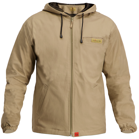 The PH Khaki Jacket combines rugged durability with lightweight comfort. Made from Thorn Tough Fabric with FLEX technology, it offers exceptional resilience, flexibility, and breathability. Features include a mesh-lined hood, elasticated cuffs, and multiple pockets for practical storage. With its lightweight design, it's ideal for layering and cool-weather wear, while the classic khaki finish delivers timeless outdoor style.
