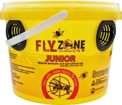 Reusable fly trap. Controls flies. Non-toxic organic protein bait. UV protected bags to ensure longer lifespan.