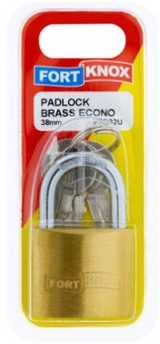 Brass economy padlock.