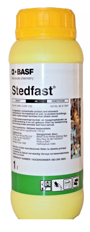 A systemic suspension concentrate. Protects against wood destroying termites.