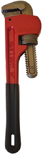 Pipe wrench titan gripped handle 350mm.