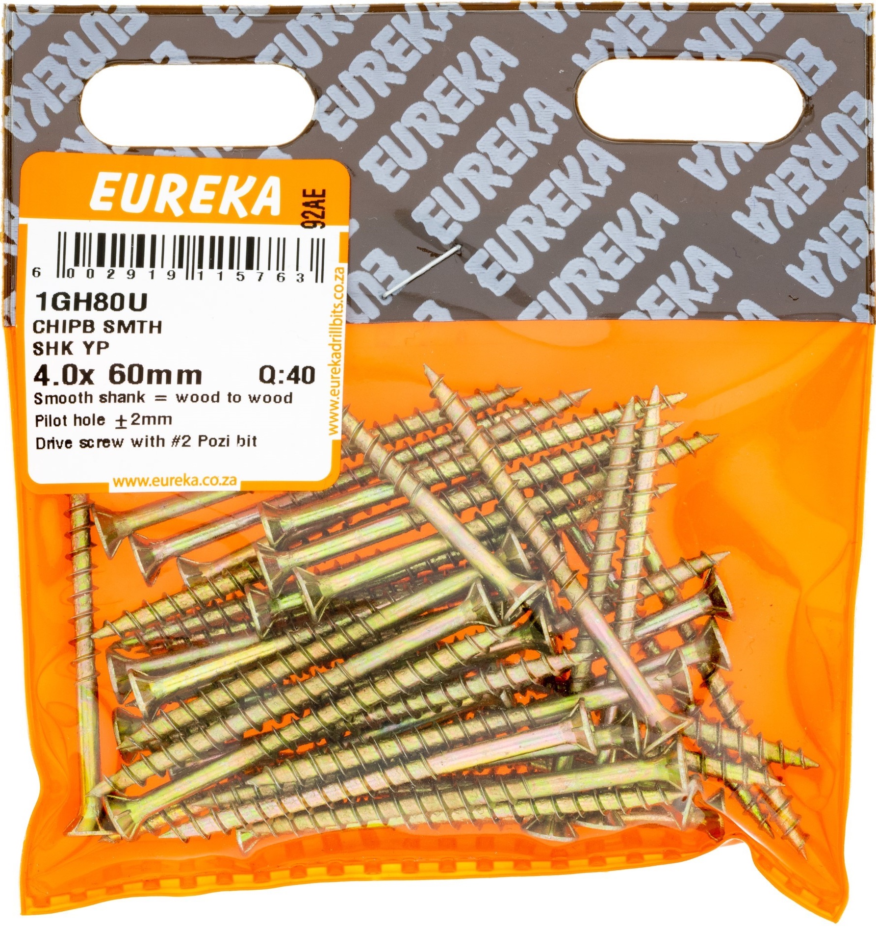 Perfect for doing general DIY work with chipboard and other softer types of woods. Require pilot holes, drilled 2mm smaller than the size of screw used. A Pozi screwdriver bit is required to drive the screws home.