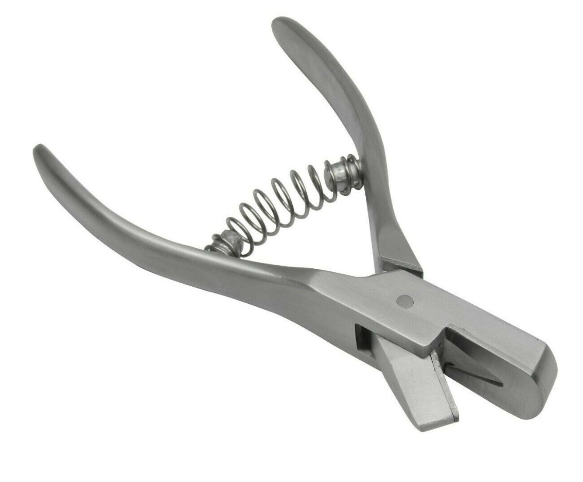Practical tool used for livestock identification by creating notches in the ears of animals like pigs or sheep.