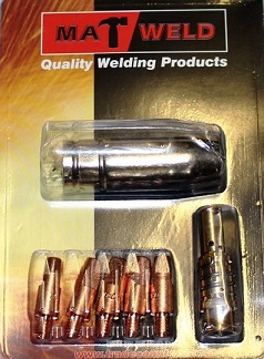 Mig starter kit for use with MIG torch MB15 for all types of MIG welding applications.