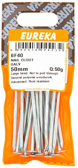 Nail Eureka Clout Galv 6F40 50mm QTY50