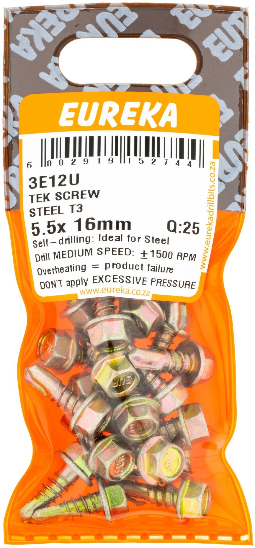 A dual thread screw ideal to secure IBR or corrugated sheeting to�metal roof structures.