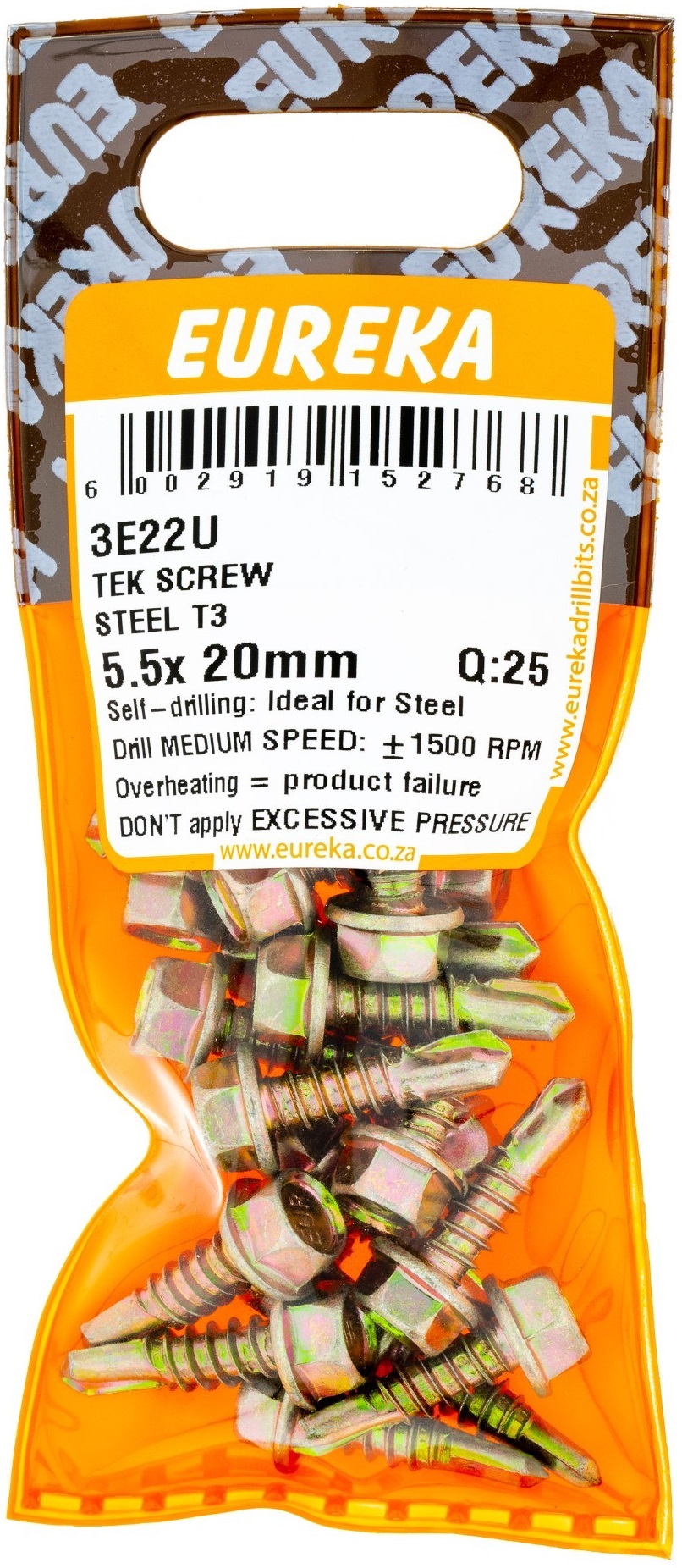 A dual thread screw ideal to secure IBR or corrugated sheeting to�metal roof structures.
