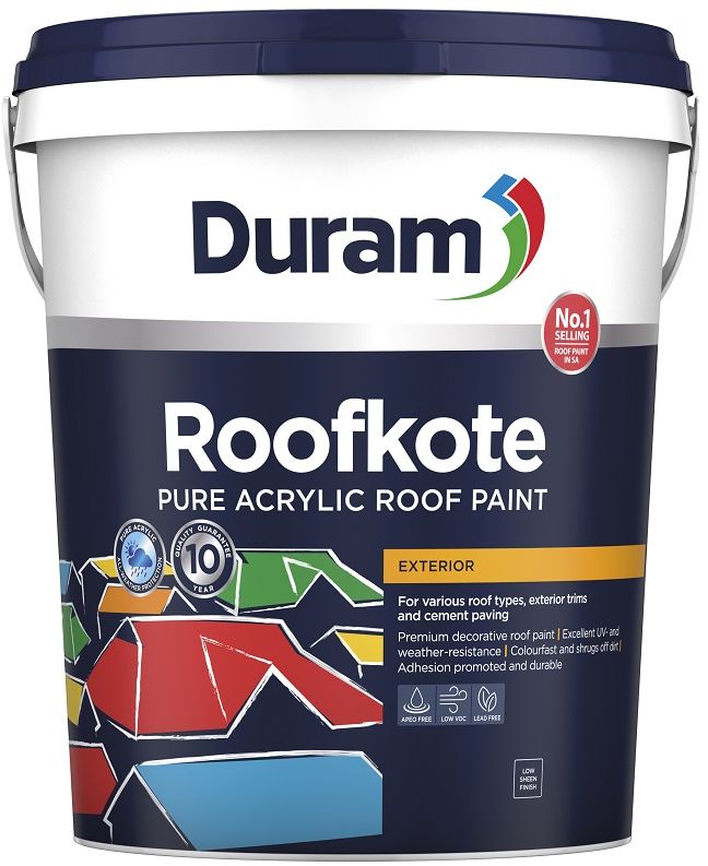 Pure acrylic � all-weather protection. Excellent UV- and weather-resistance � resists fading and chalking. Colourfast � long lasting colour. Shrugs off dirt on roofs. Excellent adhesion and durability to withstand varying temperatures. Excellent obliteration. Dries quickly � same day application.