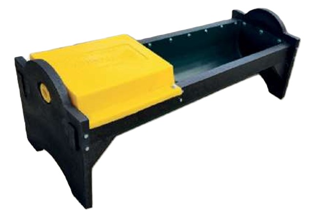 The Sheep Water Trough 1 m is a compact livestock drinking trough designed for sheep, measuring approximately 1000 mm in length. It is fitted with a 20 mm inlet connection and includes a 15 mm float valve to automatically regulate and maintain a consistent.