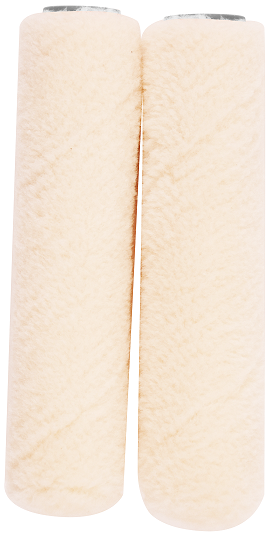 For smooth surfaces. Size: 100mm. Fabric: Velour. Nap: 5mm. Core DIA: 15mm.