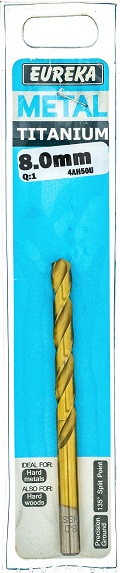 Drill Bit Eureka Titan Gold 8mm