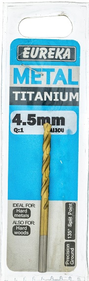 Drill Bit Eureka Titan Gold 4.5mm